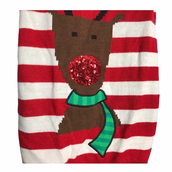 Pet Holiday Collection Sequin Nose Dog Sweater - Picture 3 of 10